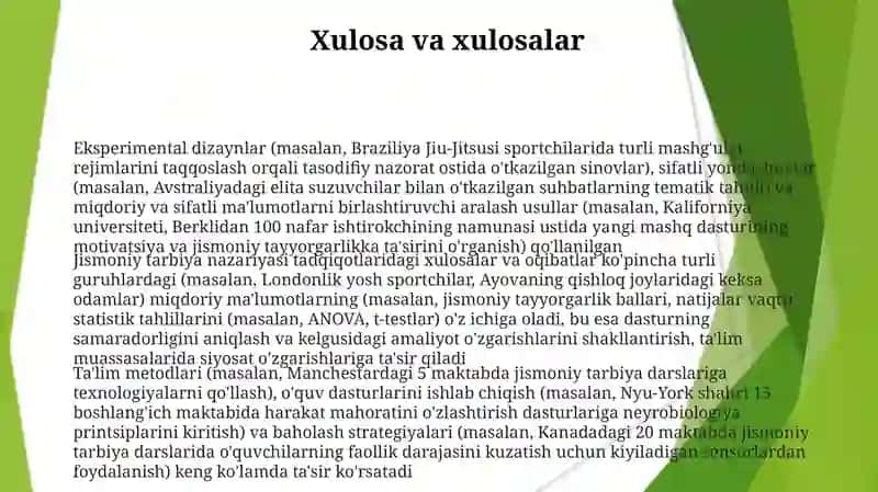 Jismoniy tarbiya nazariyasining ilmiy - tadqiqot metodlari 3
