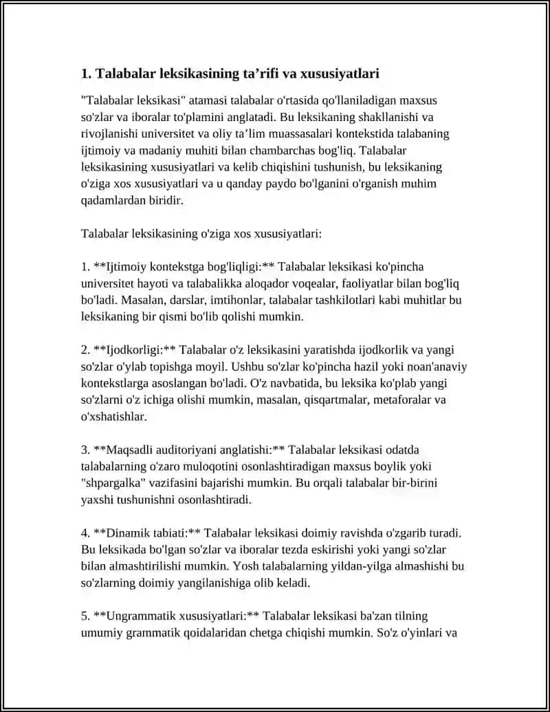 TALABALAR LEKSIKI VA ULARNING KELIB CHIQISHI 3