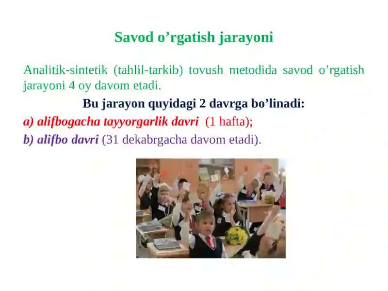 Savodo‘rgatish jarayoni va uning davrlari 3
