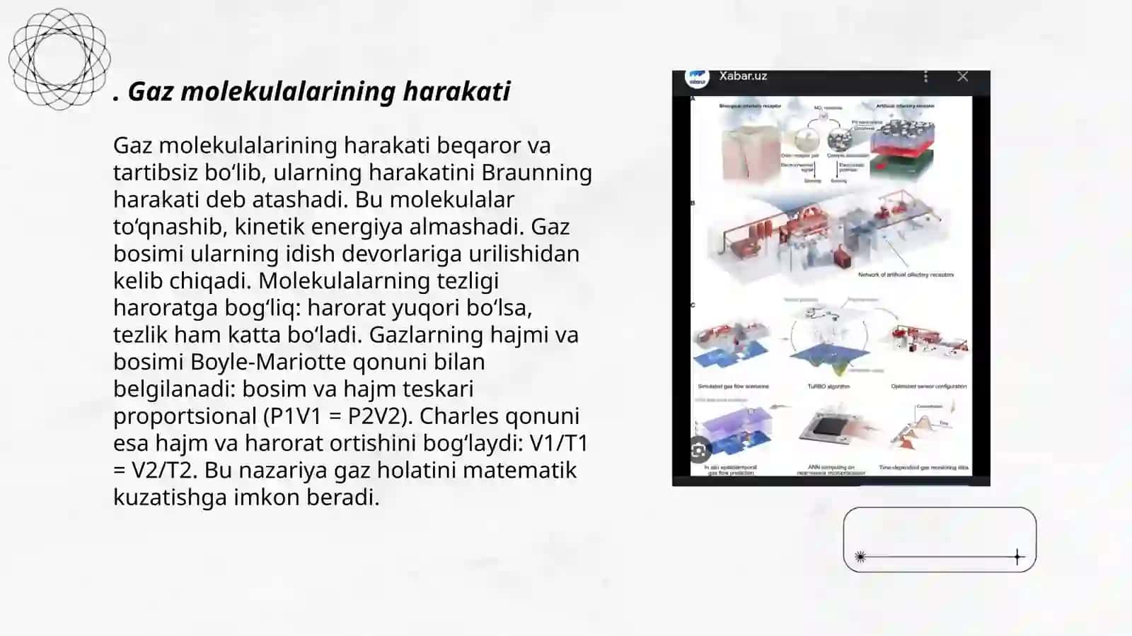 Gaz molekulalarining harakati 3