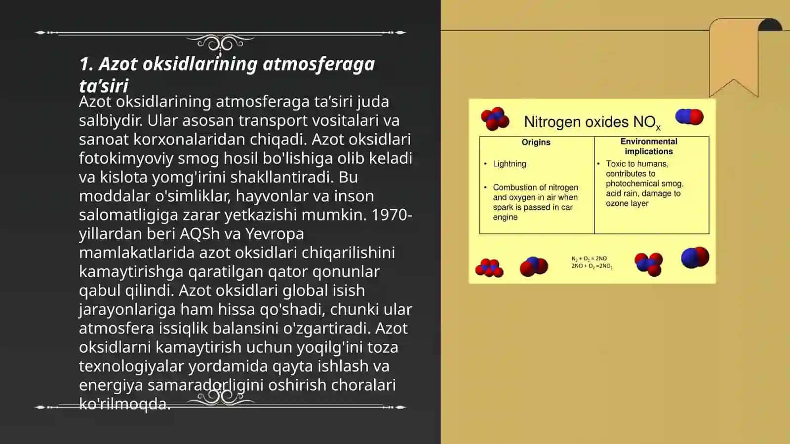 Azot oksidlarining atmosferaga ta’siri 3