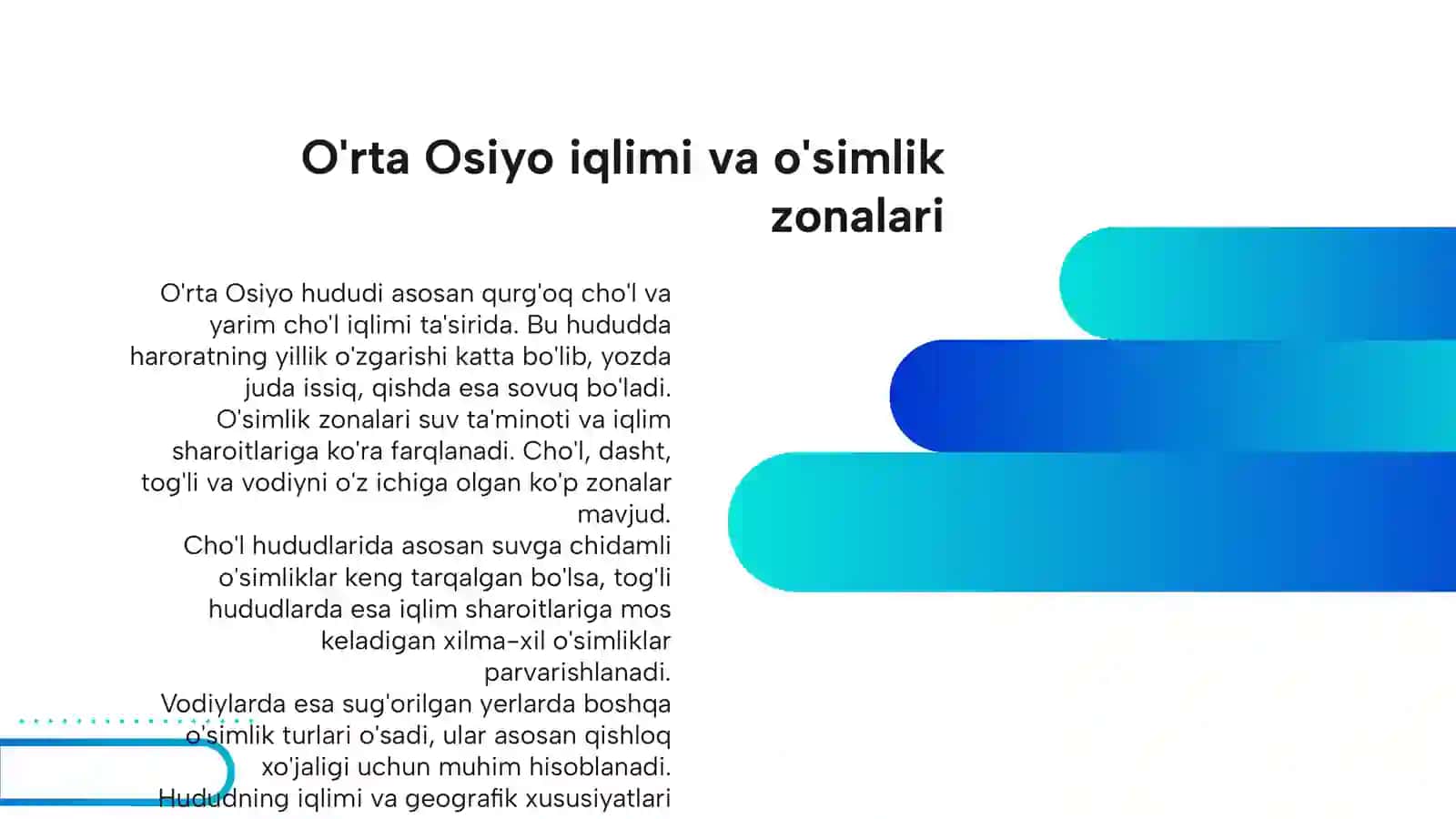 O'RTA OSIYO O'SIMLIKLARI VA HAYVONOT DUNYOSI 3