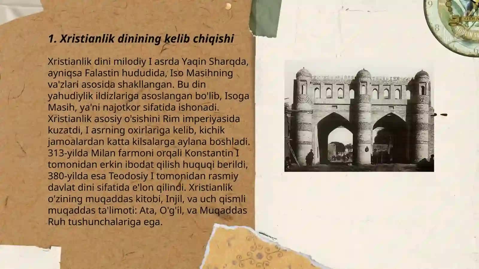 Xirstiyanlik diyni va uning Markaziy Osiyoga kirp kelishi 3