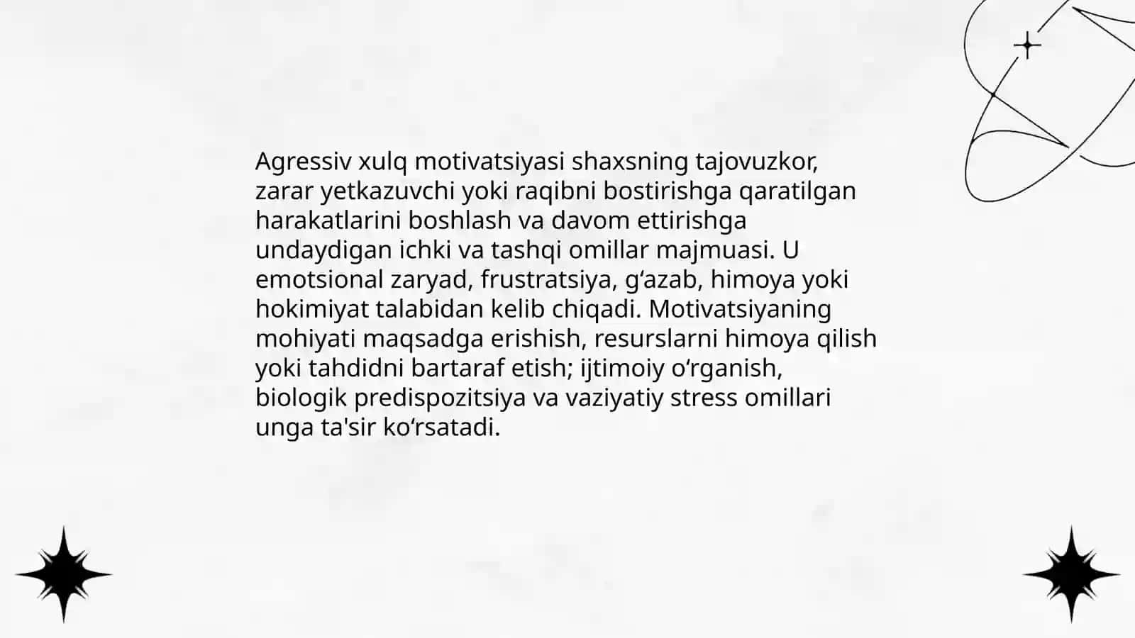 Agressiv xulq motivatsiyasi 3