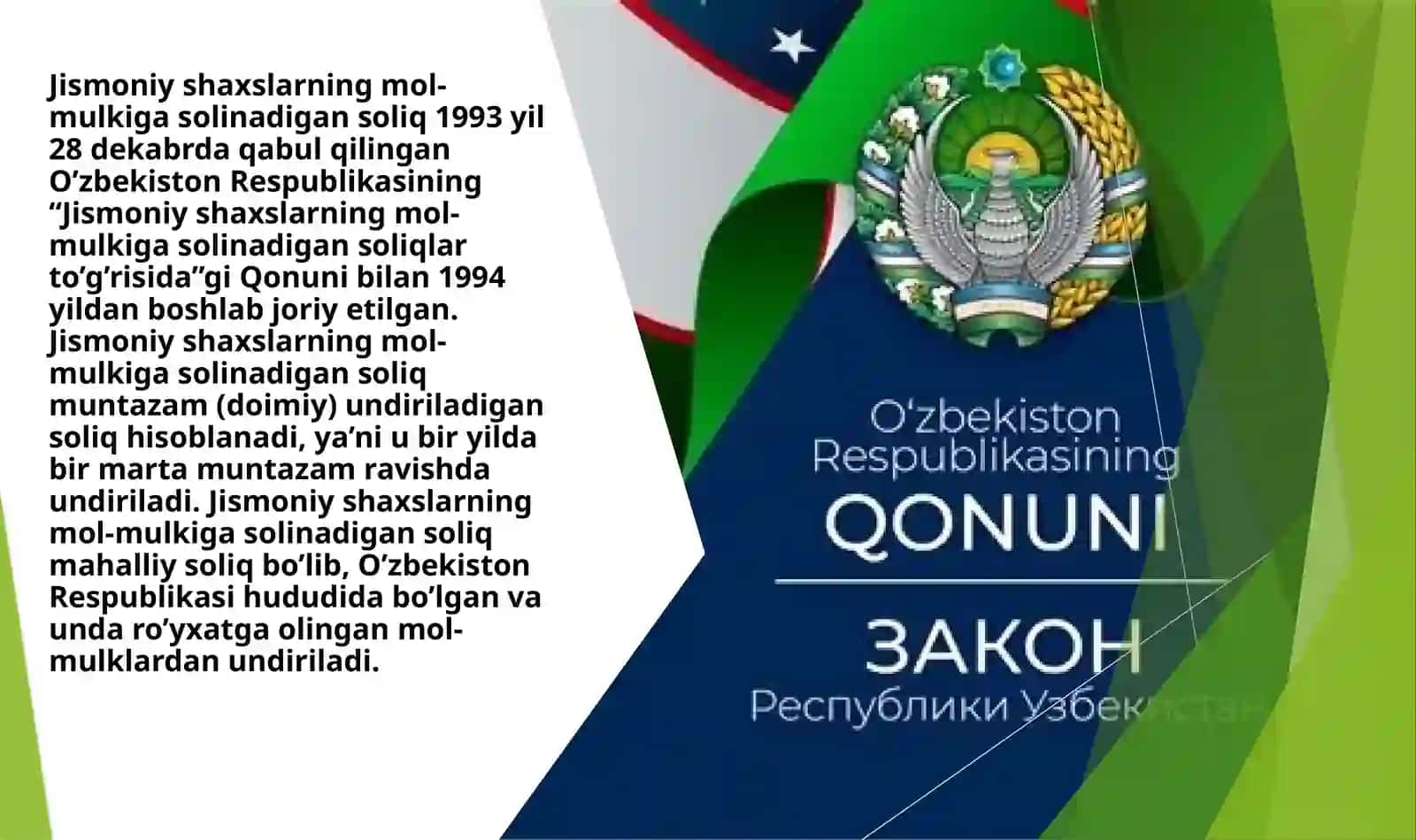 Jismoniy Shaxslardan Olinadigan Mol-MulK Solig'i 3