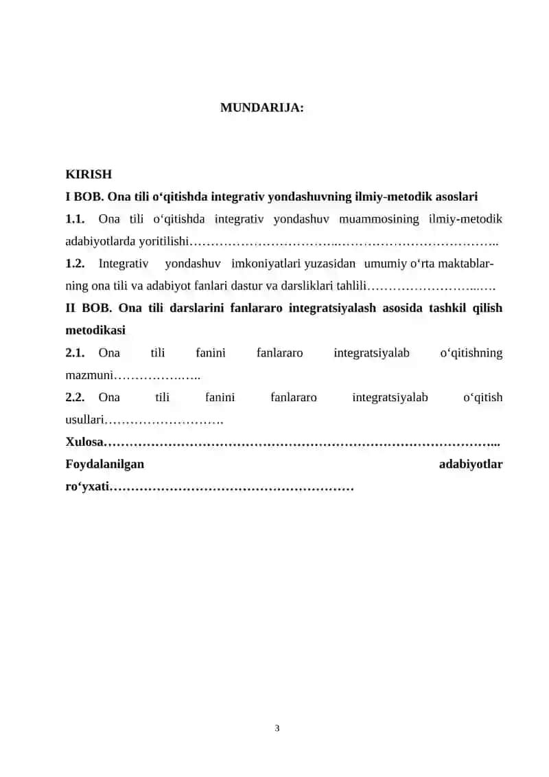 Ona tilidan integratsiyalashgan taʼlimni tashkil etish metodikasi 3
