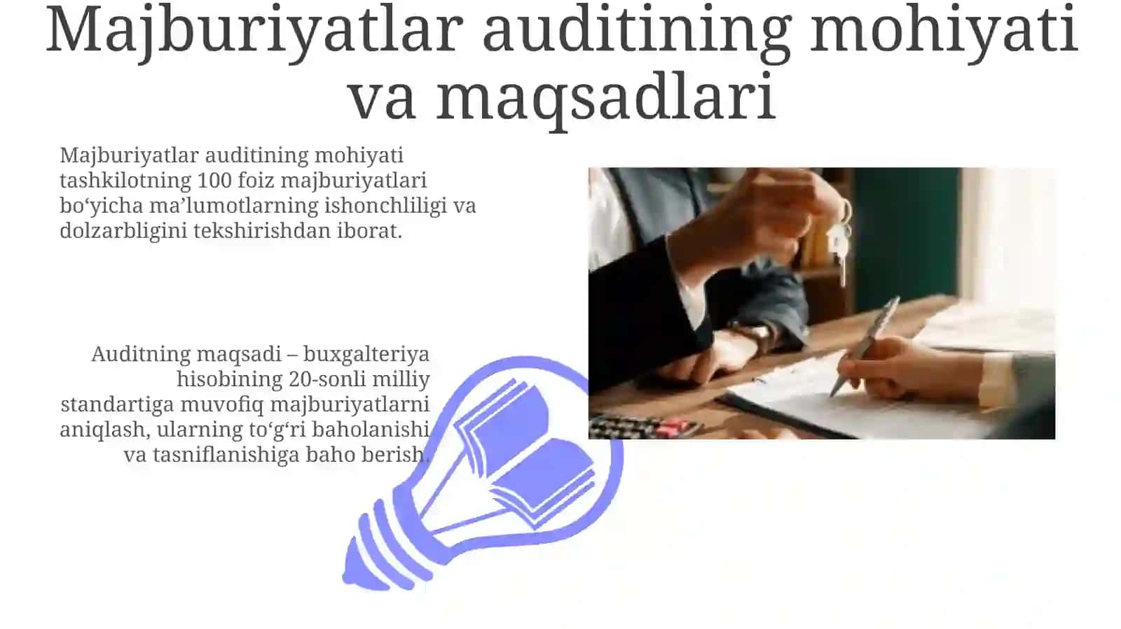 Majburiyatlar auditining asosiy tushunchalari va maqsadlari 3
