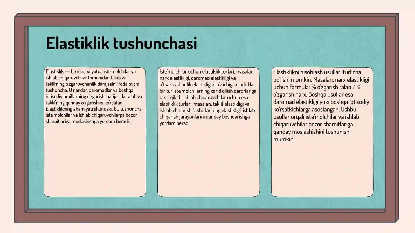 Elastiklik va soliq yukining istemolchi va ishlab chiqaruvchi taqsimlanishi 3