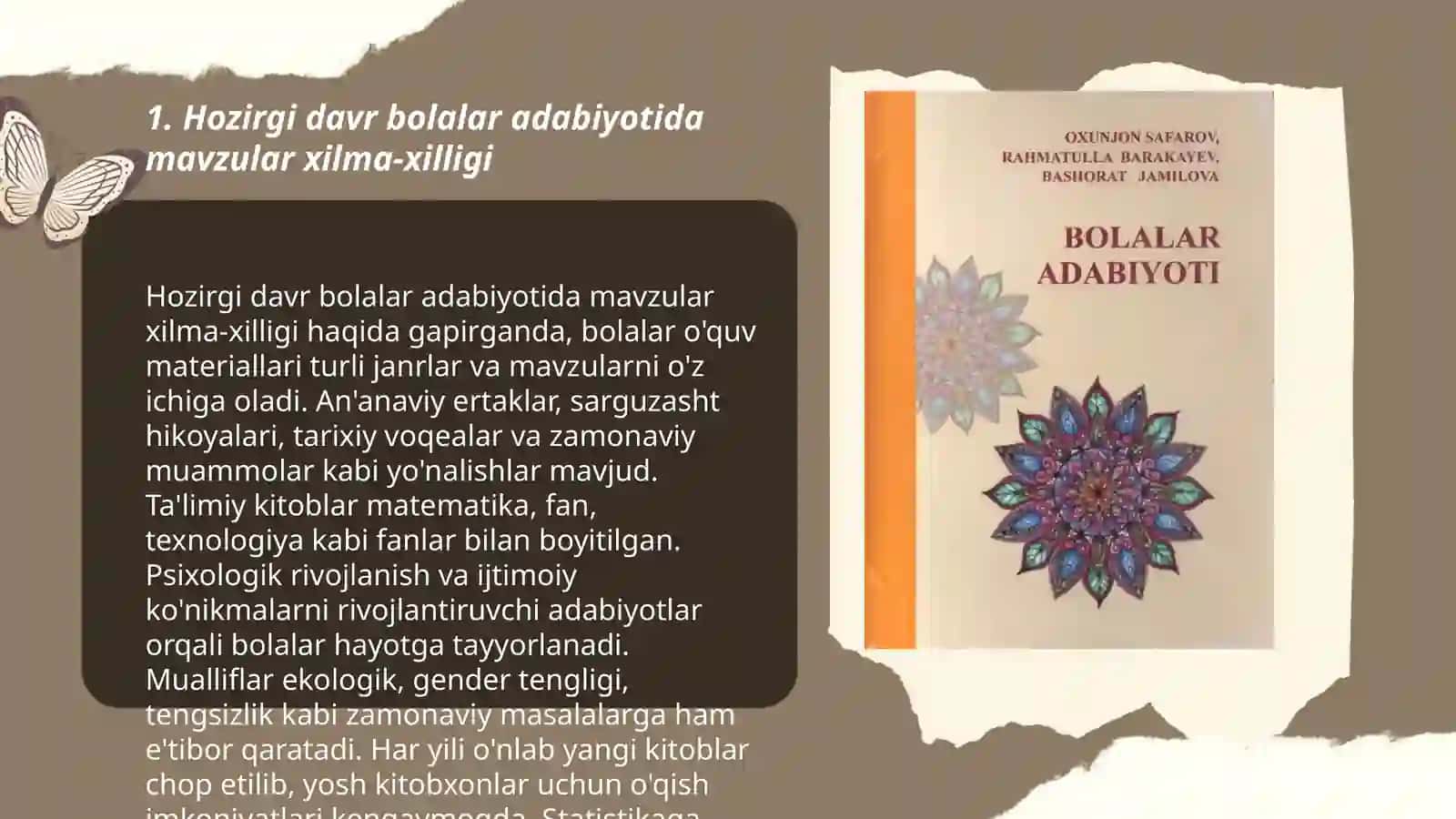 Hozirgi davrdagi bolalar adabiyoti 3