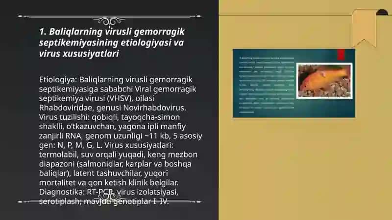 Baliqlarning virusli gemoragik sptisemya va karplarning bahorgi vremya kassaligi 3