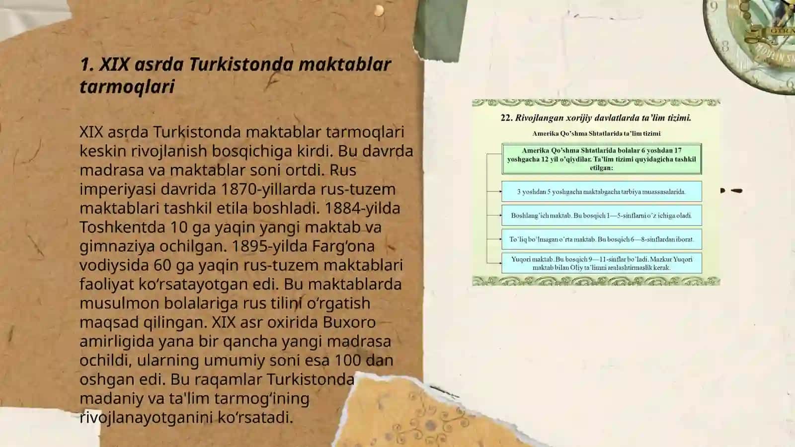 XIX asrda Turkistonda ta'lim va tarbiya tizimi 3