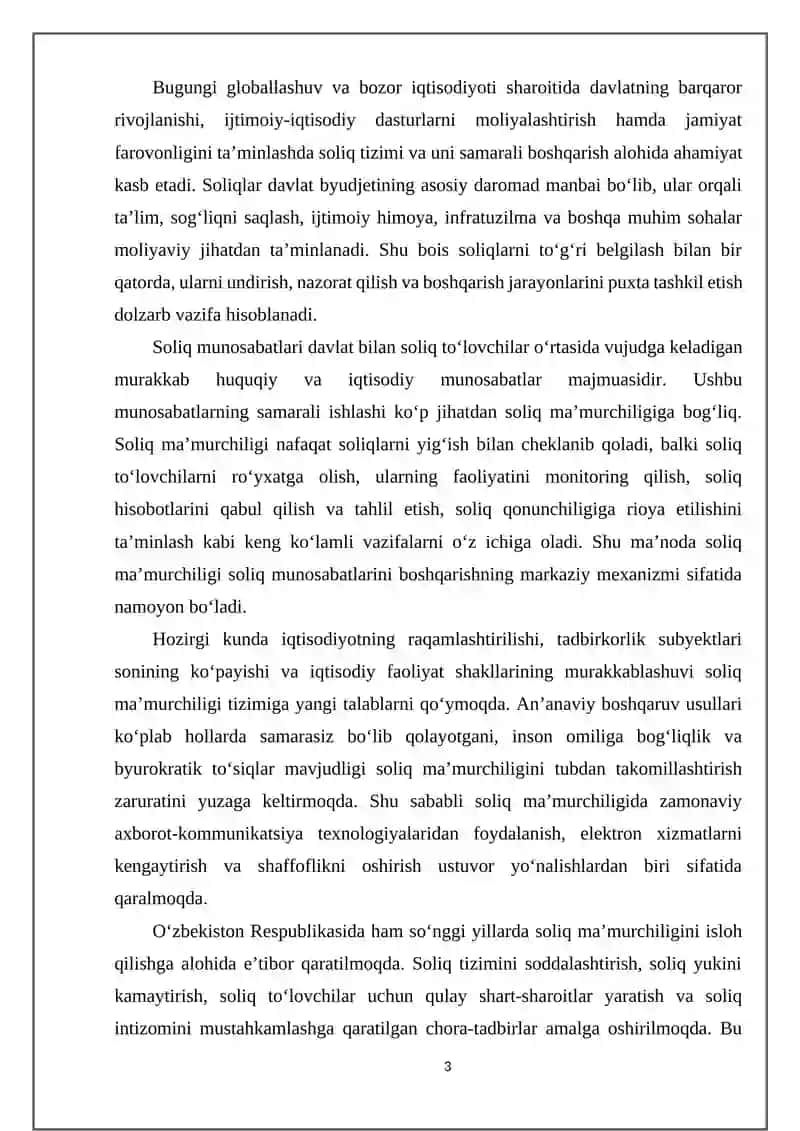 Soliq ma’murchiligi – soliq munosabatlarini boshqarish tizimi 3