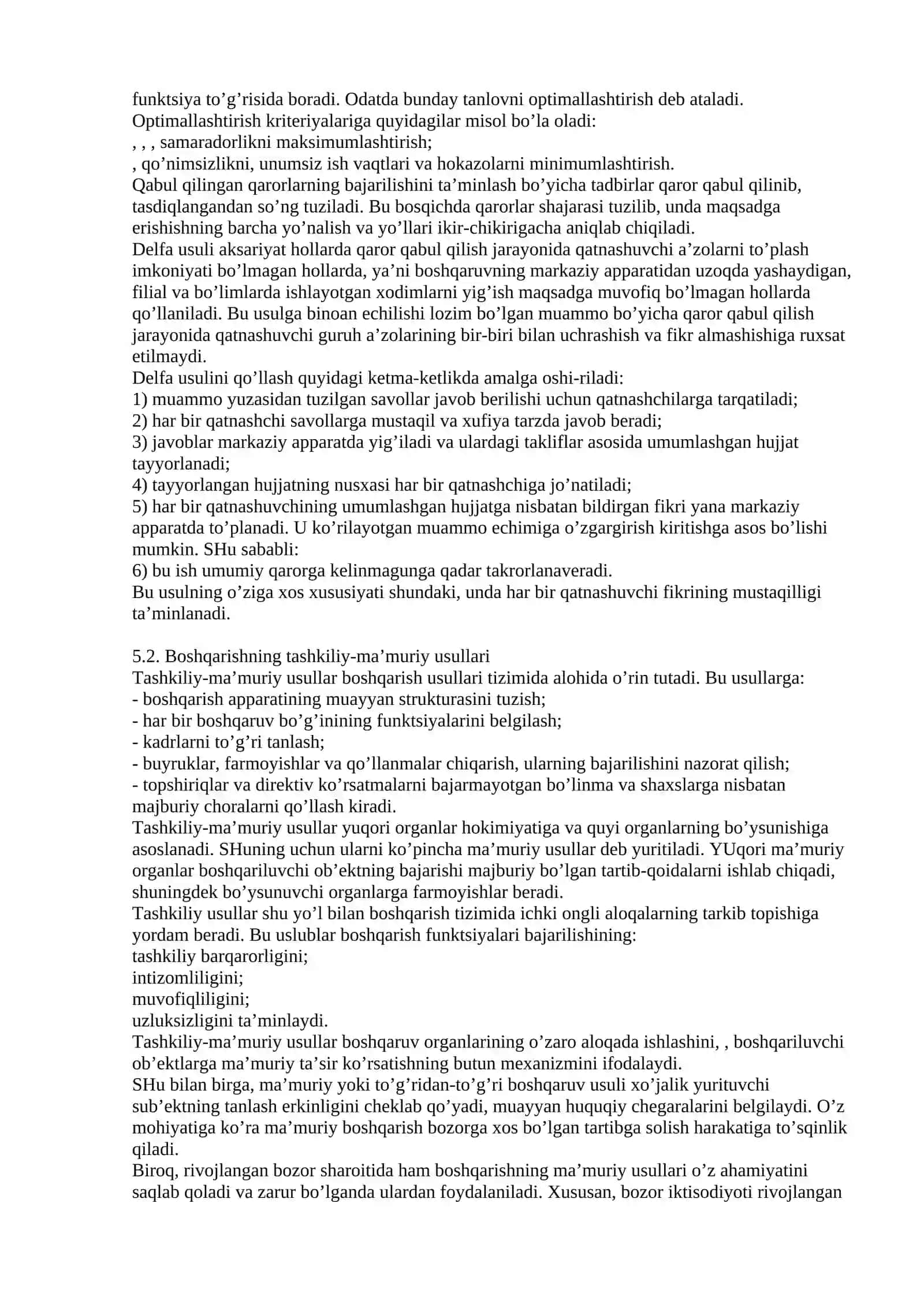 Boshqaruv usullari 3