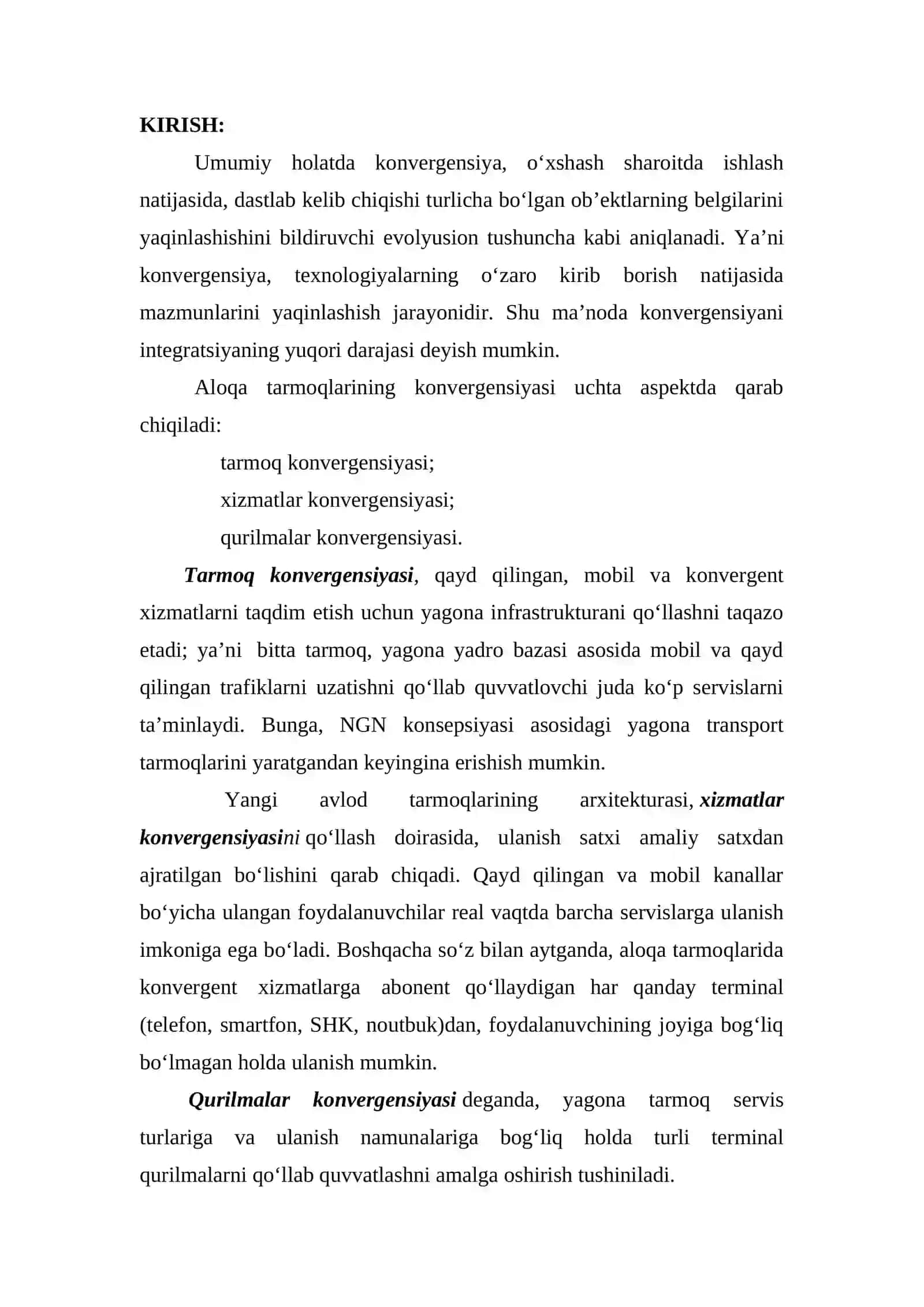 Keyingi avlod tarmog'i: ta'riflar, xizmatlar misollari, arxitektura tahlili 3