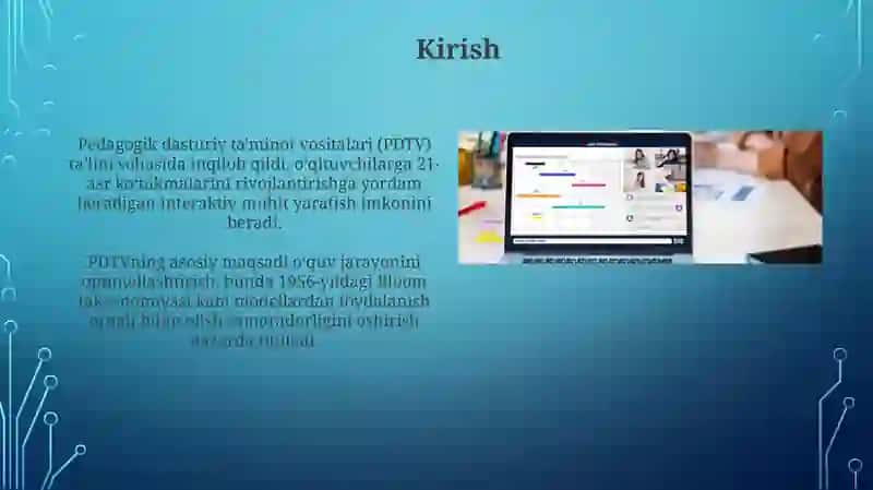 Pedagogik dasturiy ta'minot vositalarini loyihalash 3