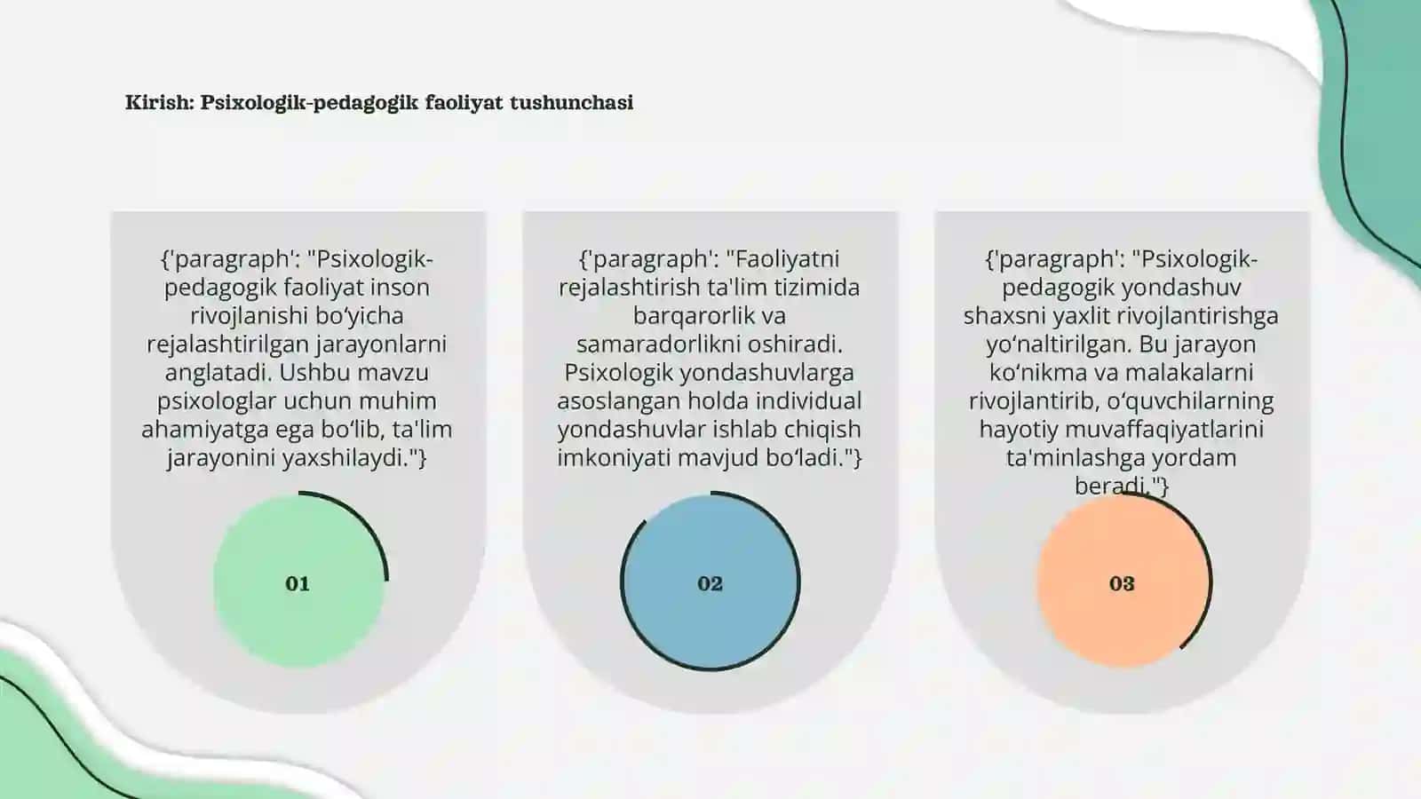 Psixologlarning psixologik-pedagogik faoliyatini rejalashtirish 3