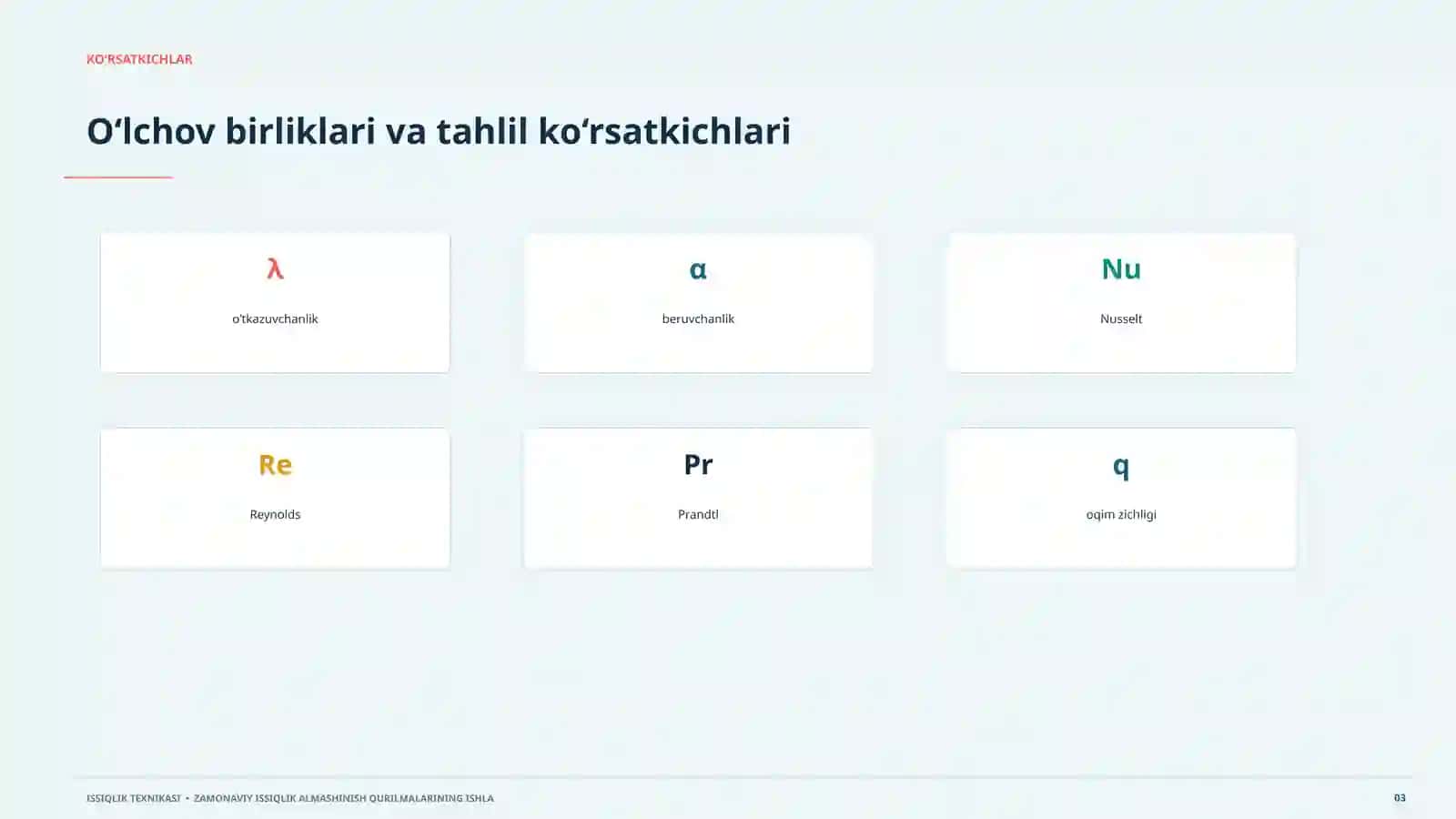 Issiqlik Texnologiyasi Zamonaviy issiqlik almashinish qurilmalarining ishlash prinsiplari haqida ta'lim materiallari 3
