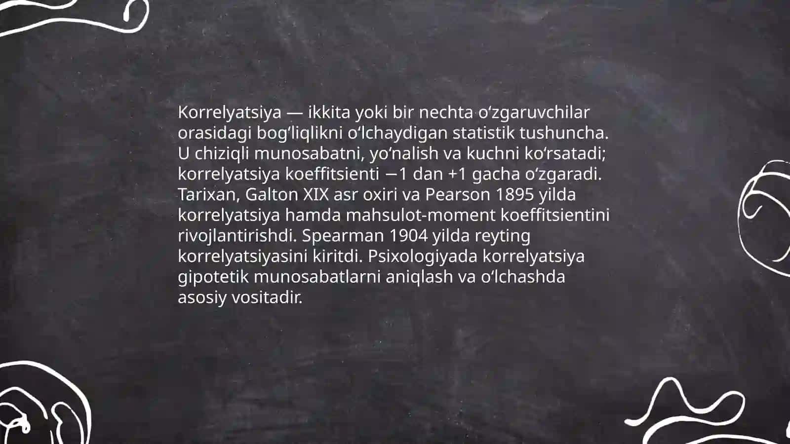 Korrelyatsiya tushunchasi va uning psixologik tadqiqotlarda oʻrni 3