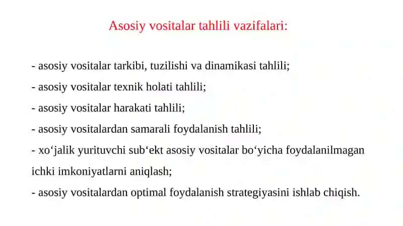 ASOSIYVOSITALAR HOLATI VA ULARDAN SAMARALI FOYDALANISH TAHLILI 3