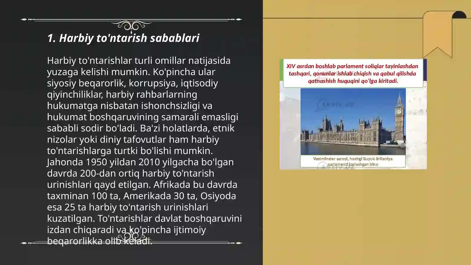 Harbiy to'ntarish yoki Pak Chon Xining "inqilobi". Uchinchi respublikaning tashkil topishi 3