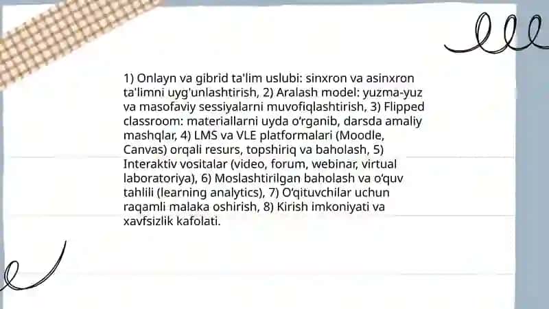 Ta'lim jarayonini tashkil etishning innovatsion shakl, metod va vositalari 3