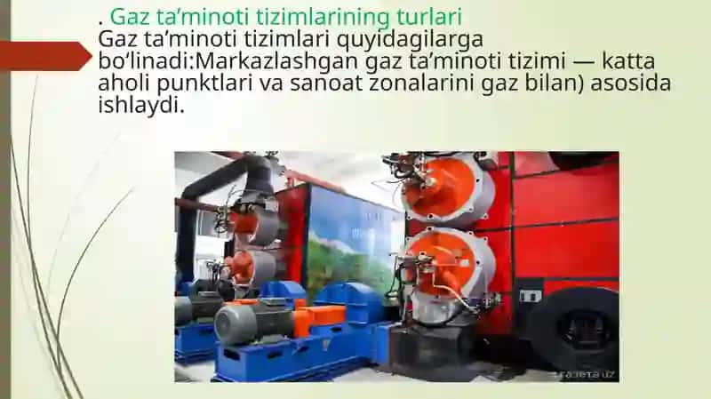 gazi haqidagi malumotlar va qanqa materilalar ishlatilish 3