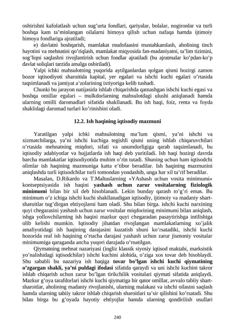 Yaratilgan mahsulot va daromadlarning taqsimlanish tamoyillari 3