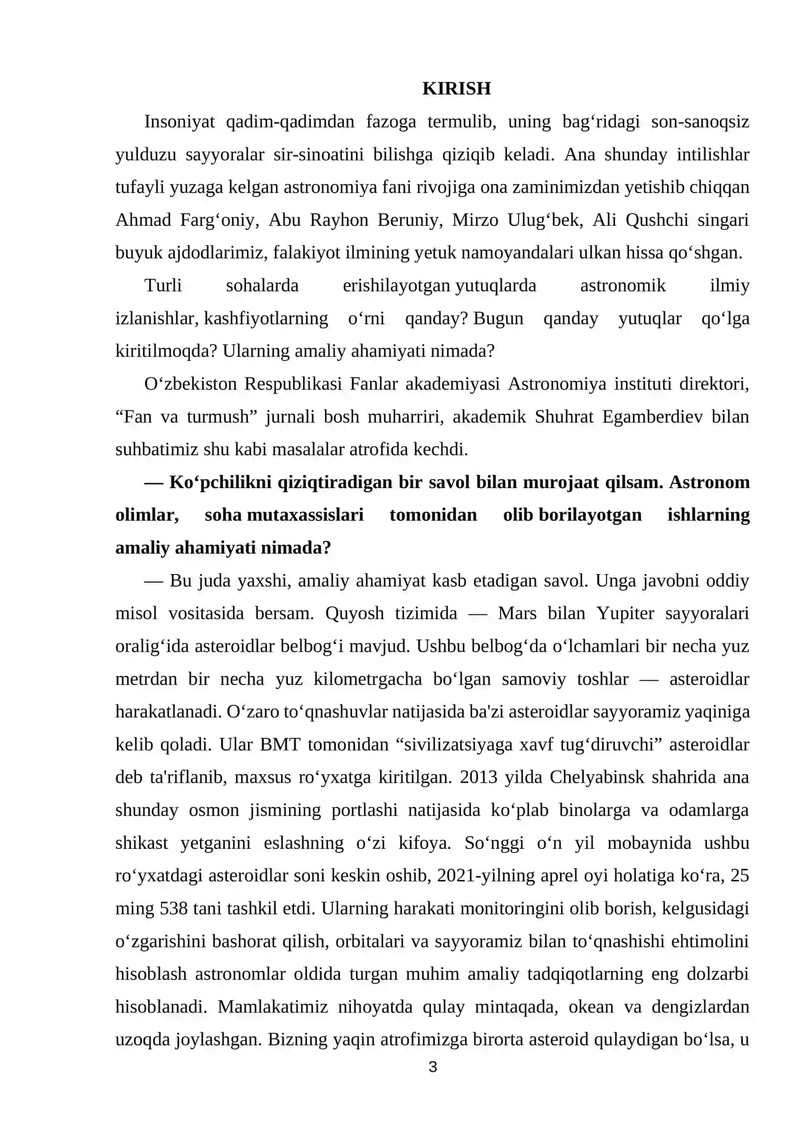 Bob. Astronomiya rivojining qisqacha tarixi 3