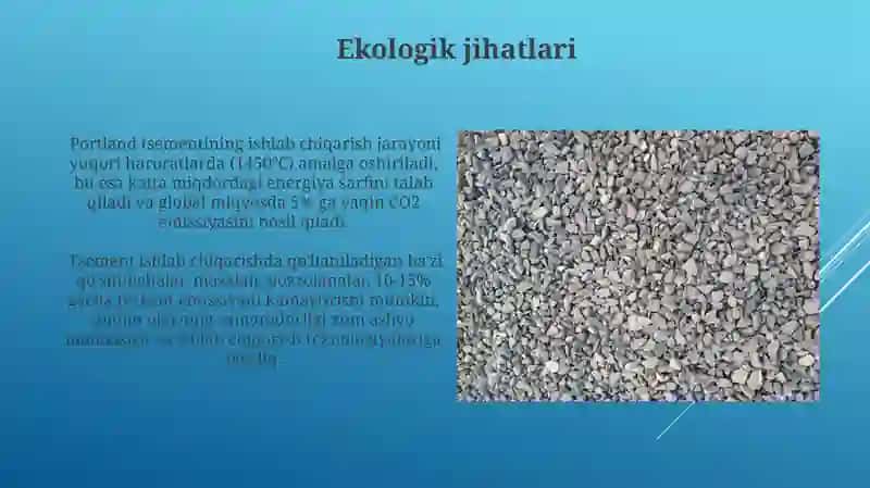 Tsement Ishlab Chiqarishda Qo'llaniladigan Kimyoviy Birikmalar 3