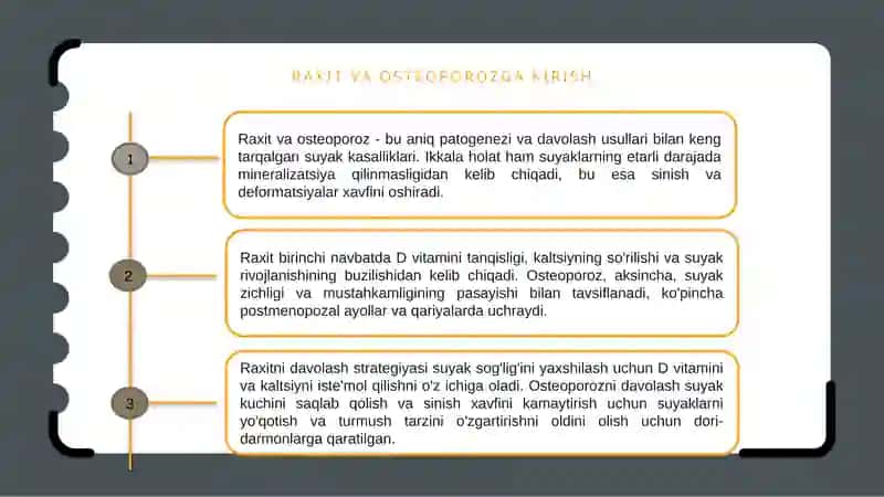Raxit va osteoporozpatogenezivadavolashusullari 3