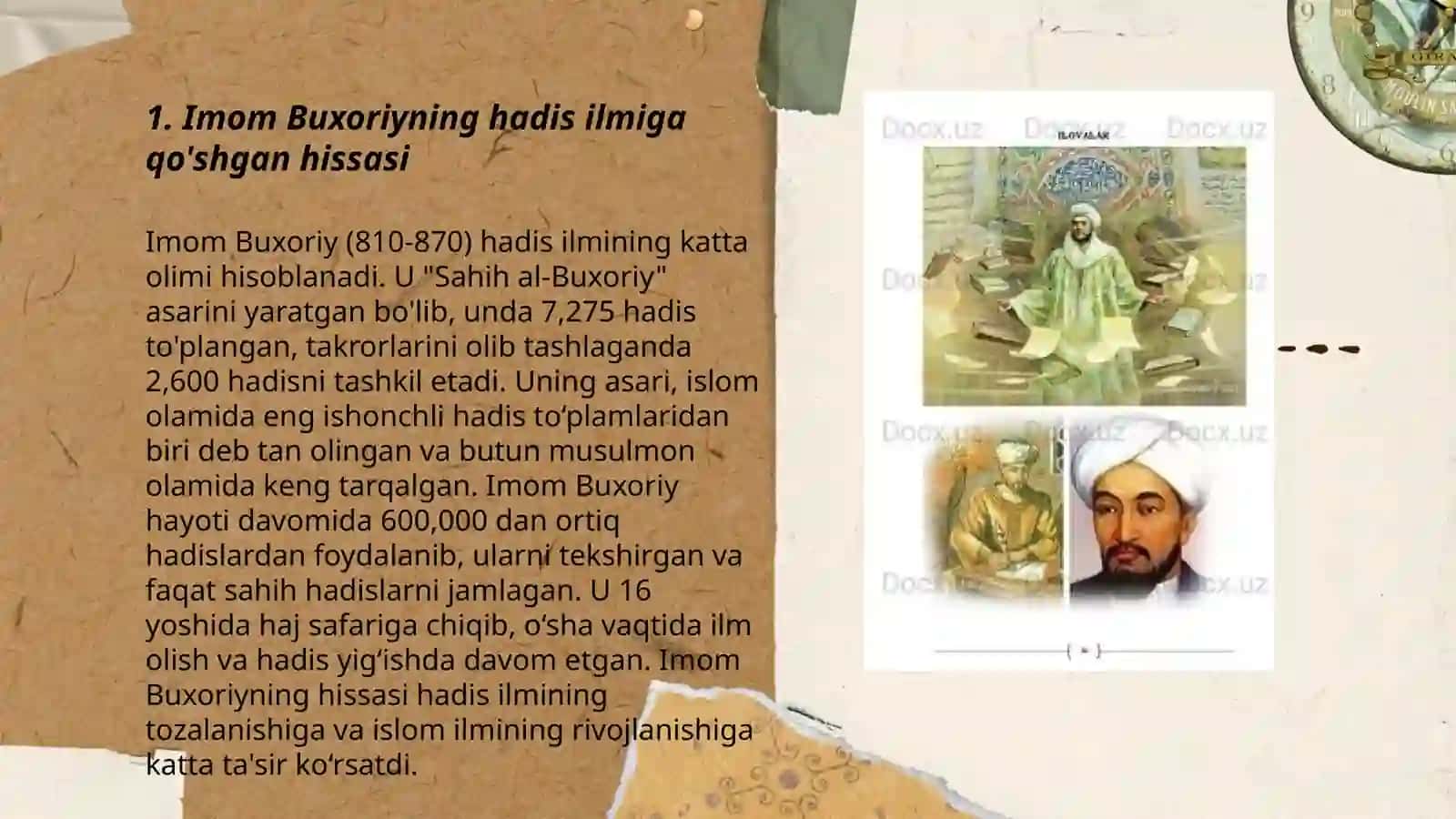 Imom Buxoriy va Imom Termiziyning hadis ilmiga qoʻshgan hissalarini qiyosiy tahlili 3