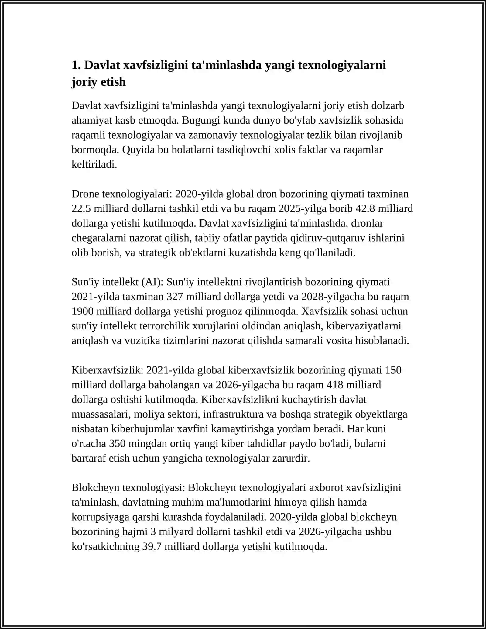 MILLIY HAFSIZLIKNI TA'MILASH BORASIDA AMALGA OSHIRILAYOTGAN ISHLAR 3