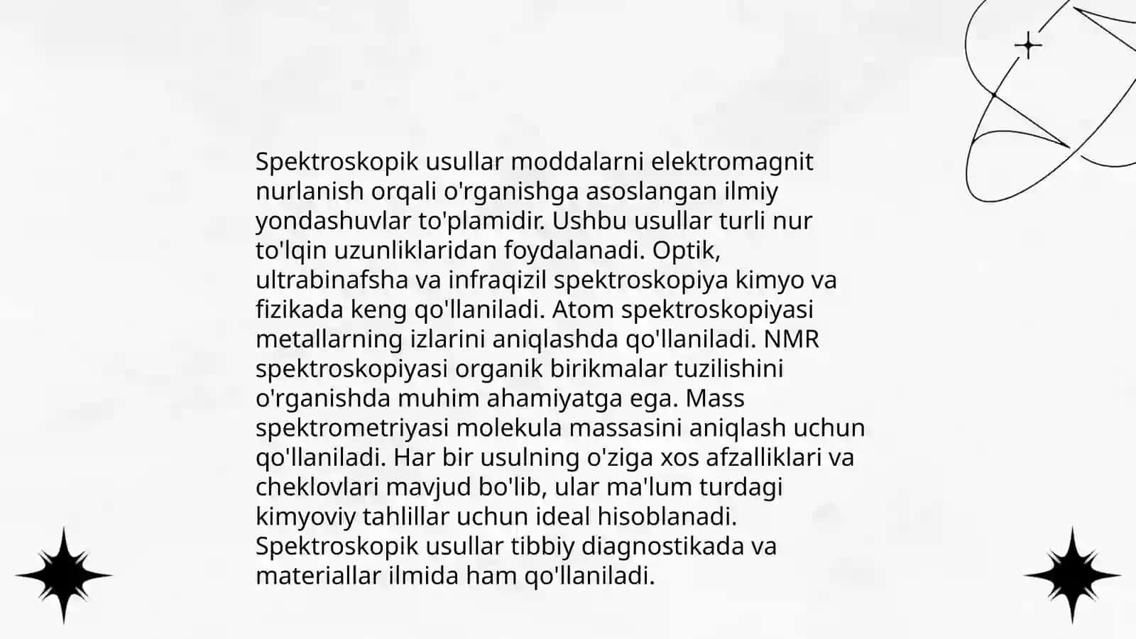 Yangi dori moddalarini ishlab chiqishda ular sifatini nazorat qilishda yuqori sezgirlik va xususiylikka ega bo'lgan tahlil usullari 3