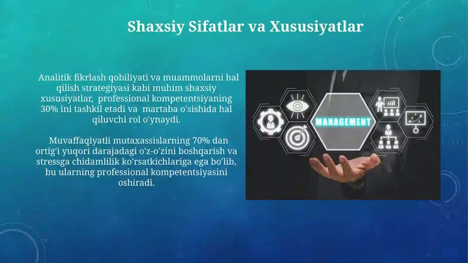 Kasbiy kompetentlik va asosiy tarkibiy qismlari 3