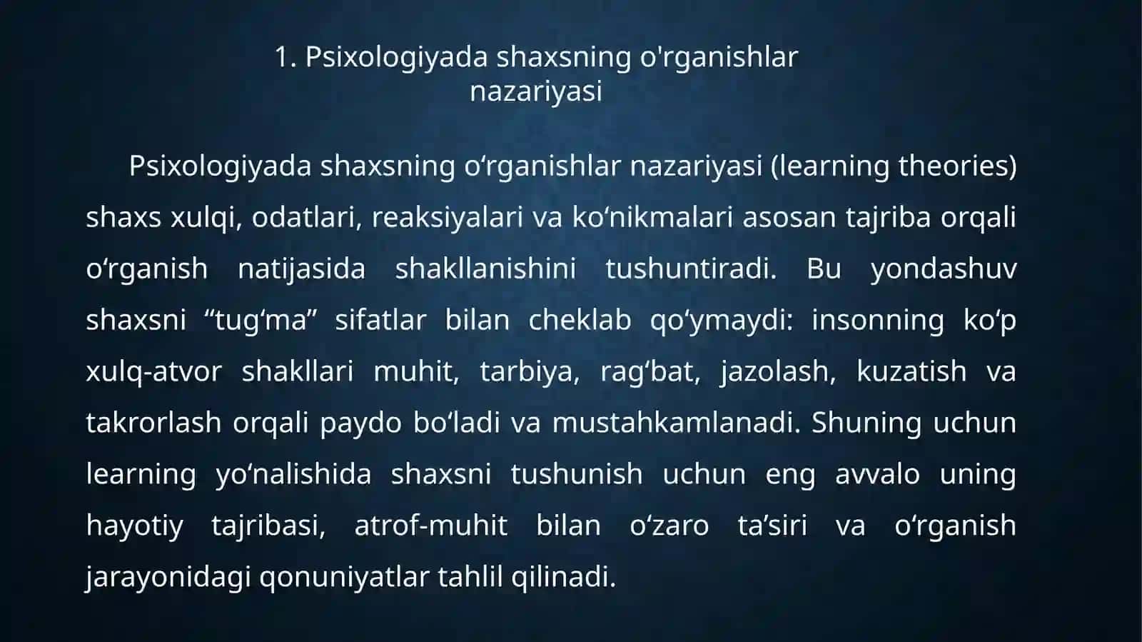 Psixologiyadashaxsningo'rganishlarnazariyasi 3