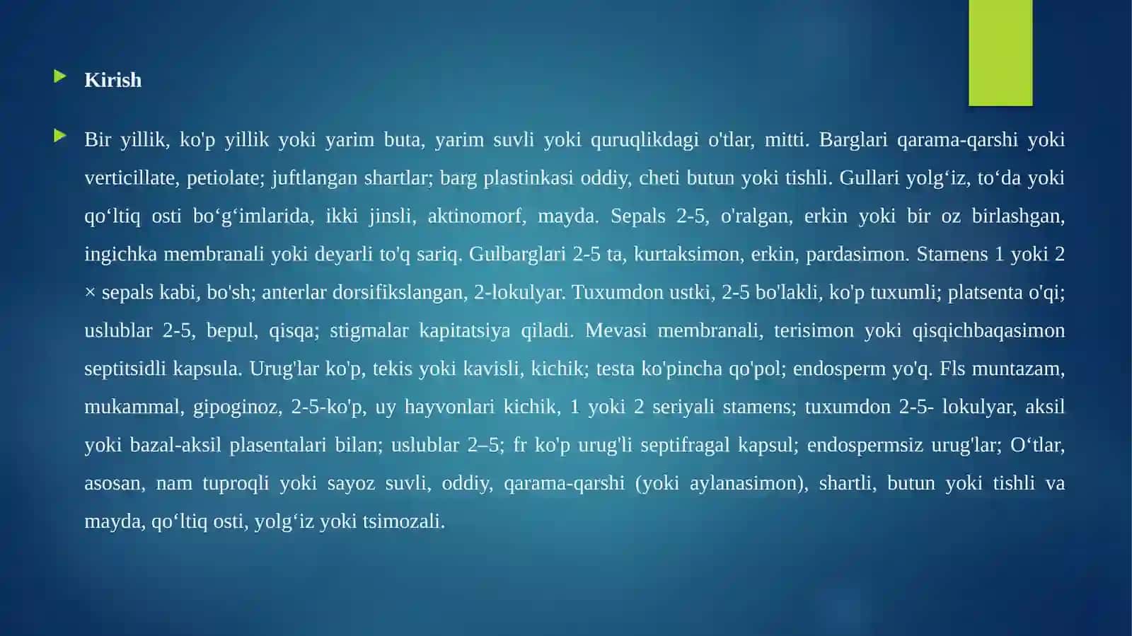 TILBARGDOSHLAR (ELATINACEAE OILASI) 3