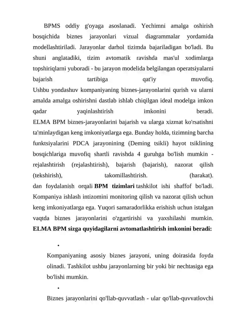Biznes jarayonlarini boshqarish tizimlari 3