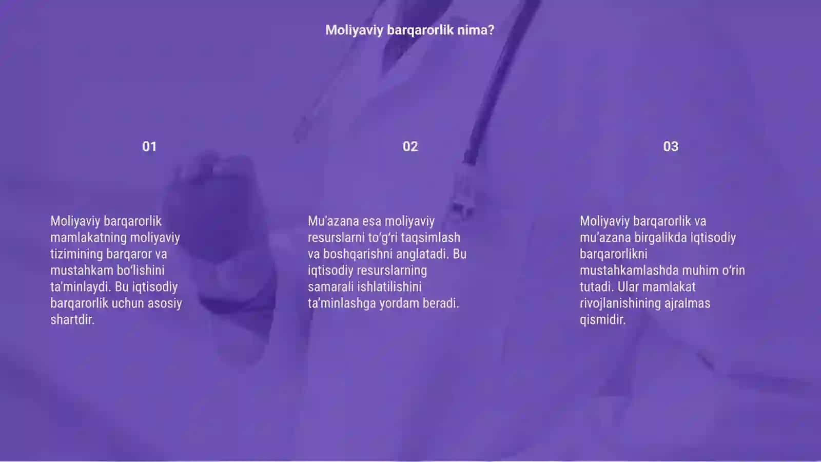 Moliyaviy barqarorlik va muazanat tushunchasi 3