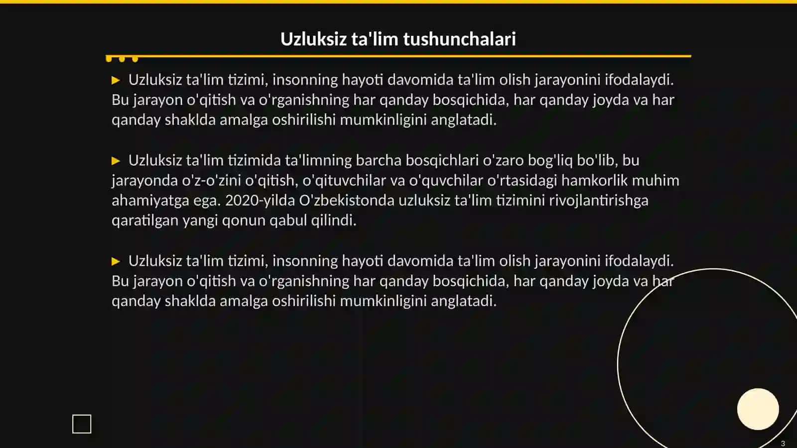 Uzluksiz talim tizimida informatika va axborot texnalogiyalari fanlarining mazmuni 3