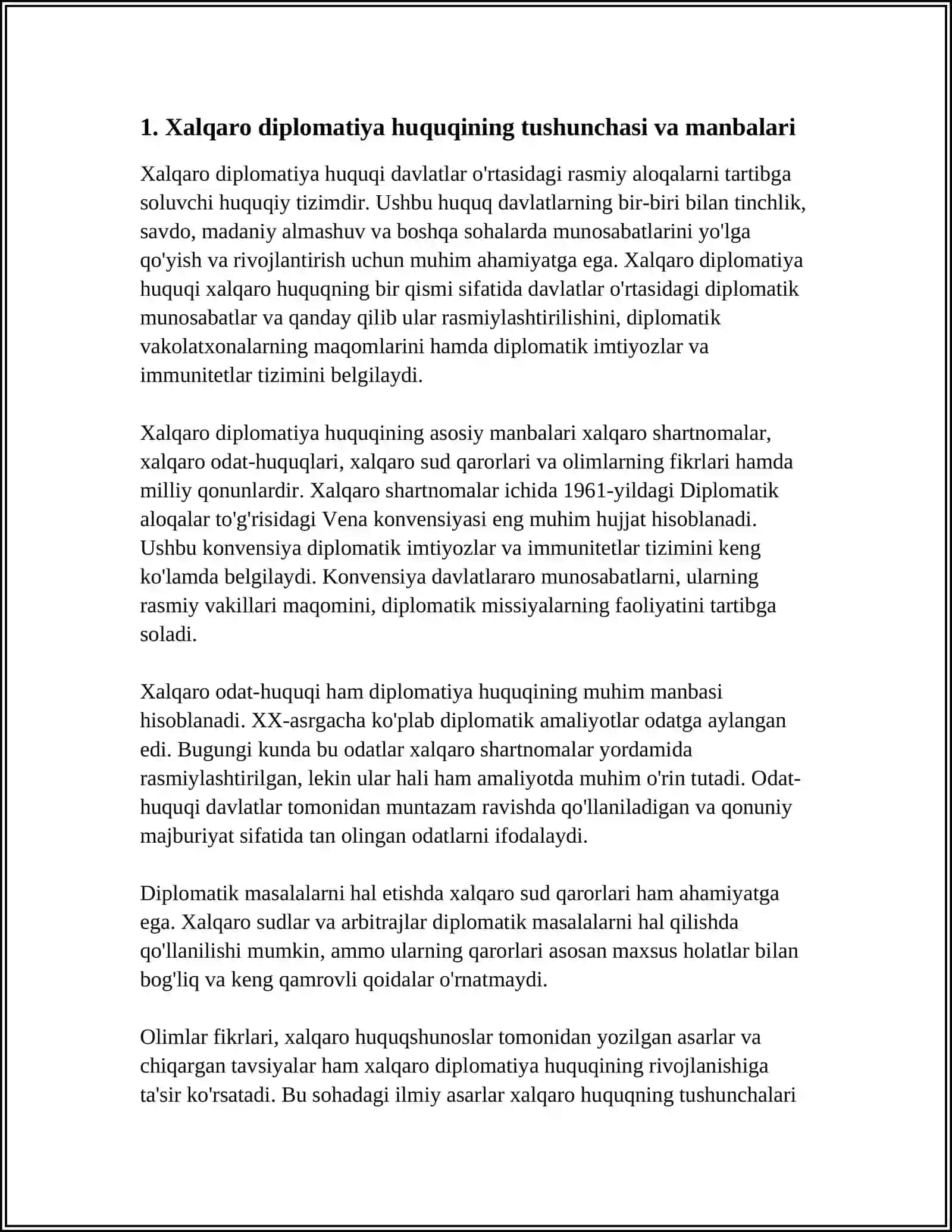 XALQARO DIPLOMATIYA HUQUQI 3