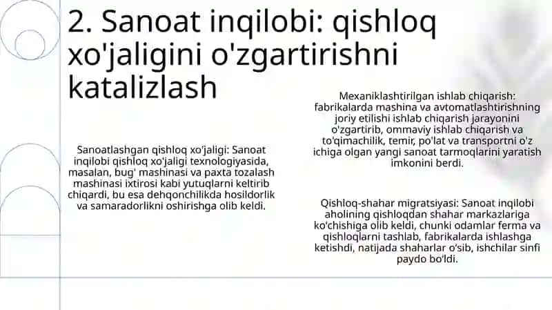 Qishloq Xo'Jaligi Va Sano'Atdagi O'Zgarishlar 3