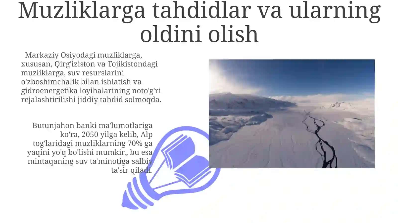 Muzliklarning gidrologik ahamiyati 3