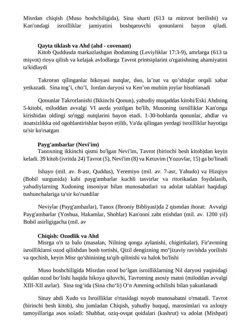 Yaxudiylik ta'limoti va muqaddas kitobi 3