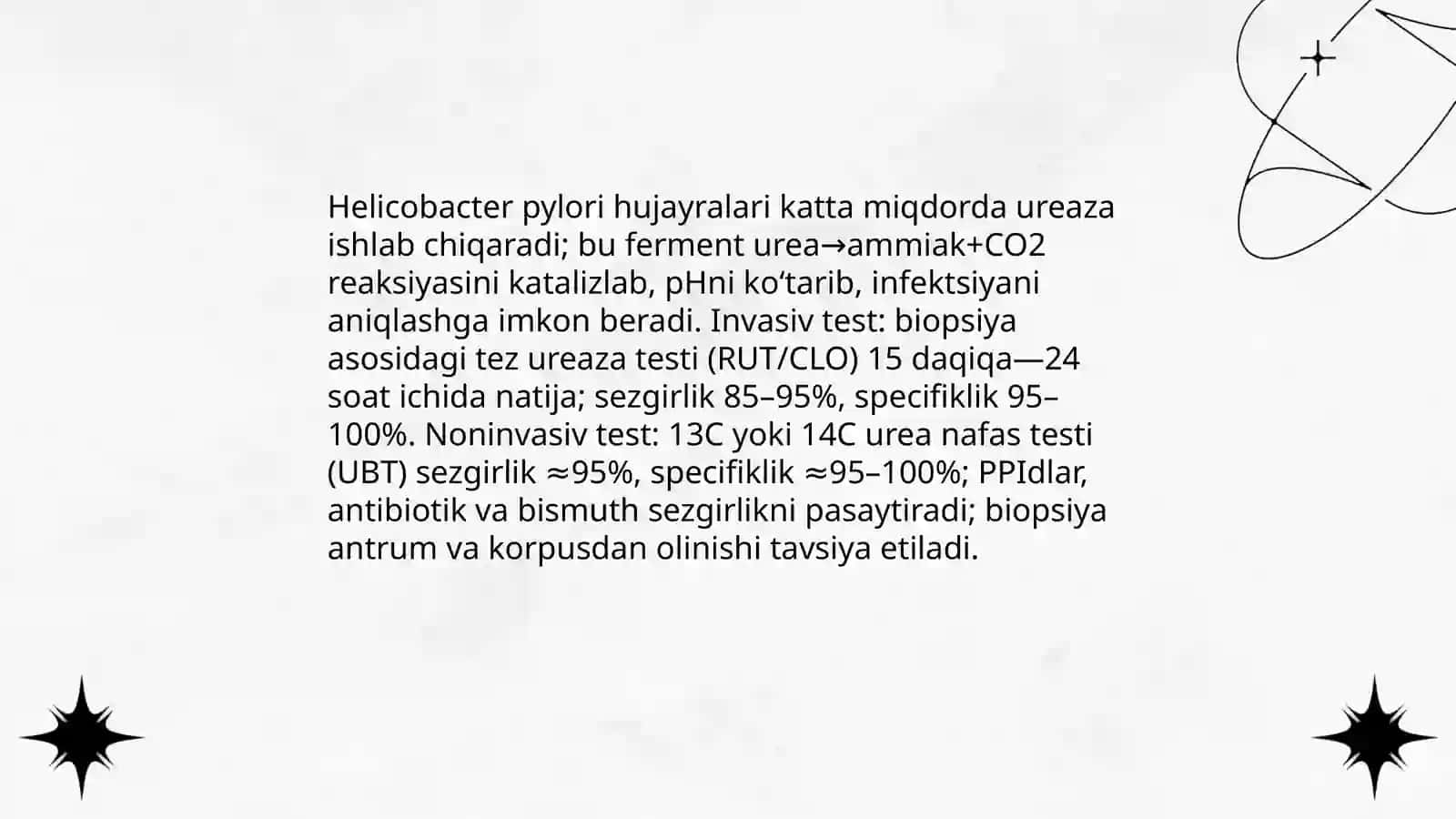 Ureaza fermentining tibbiyotda qoʻllanilishi 3
