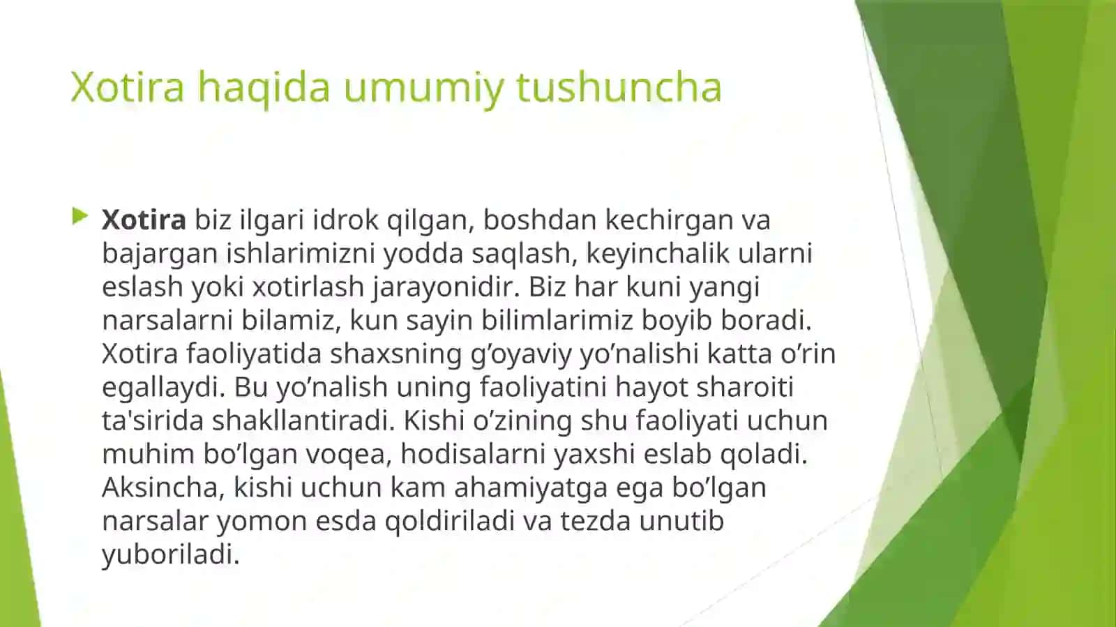 Xotira haqida tushuncha 3