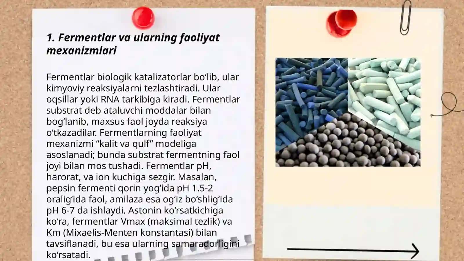 Kataliz nazariyalari. Fermentativ kataliz 3