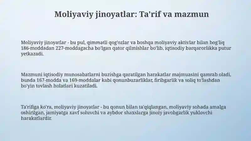 Moliyaviy huquqbuzarlik 3