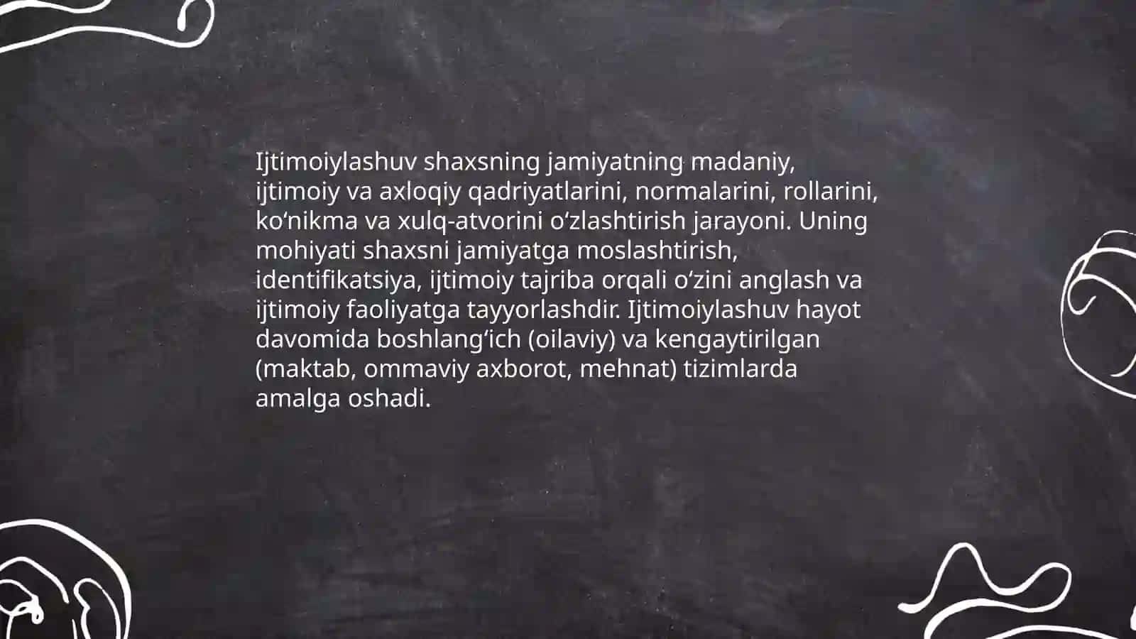Shaxsning ijtimoiylashuvi jarayoni va uning bosqichlari 3