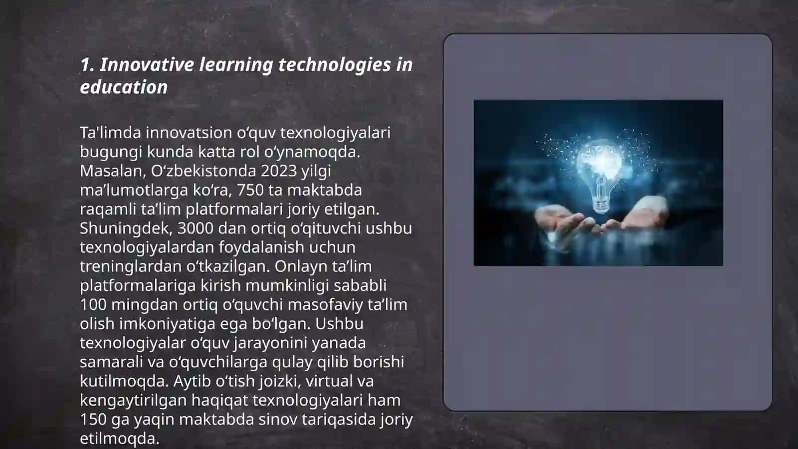 Innovatsion talim texnologiyalaridan foydalanish 3