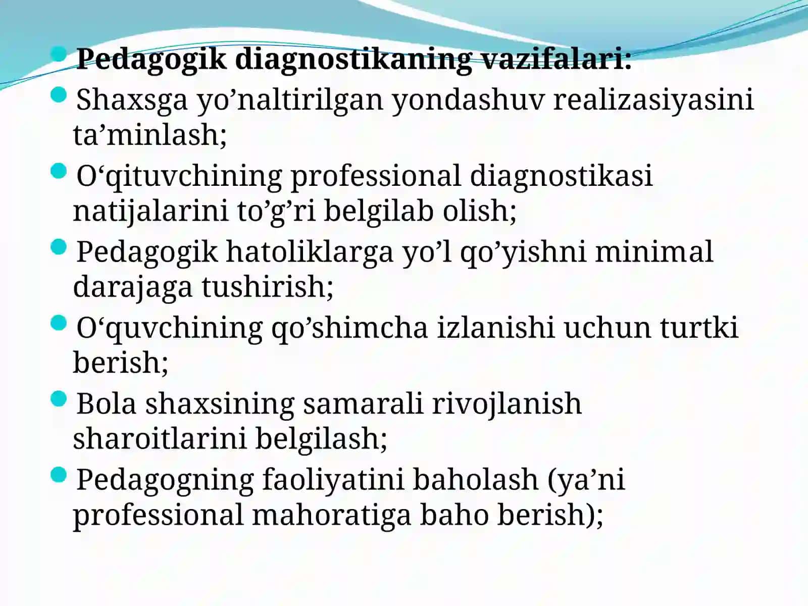 Pedagogik diagnostika va pedagogik korrektsiya. Korrektsion pedagogika. Elektron ped 3